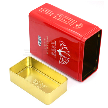 英德紅茶鐵盒，方形茶葉鐵盒包裝